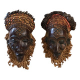 Conjunto 2 Máscaras Rastafari Etnia Chokwe