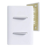 Conjunto 2 Teclas Paralelo 4x2 Branco Total Novara (5 Peças)