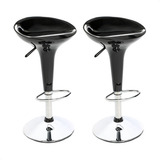 Conjunto 2 Un Banqueta Giratória Tulipa Lotus Assento Abs