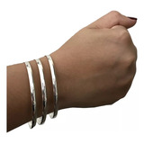 Conjunto 3 Braceletes Pulseira Fio Grosso