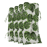 Conjunto 4 Almofadas De Poltronas Cadeira Sofá De Bambu Vime