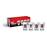 Conjunto 4 Copos Americano Flamengo Para Cerveja Kit Oficial