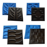 Conjunto 4 Formas 3d Gesso Lindíssimo Em Borracha E Plástico