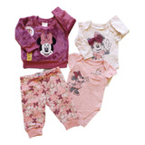 Conjunto 4 Peças Minnie Mouse Original