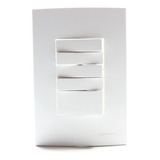 Conjunto 4x2 Interruptor 5 Teclas Paralelo Sleek Margirius