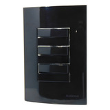 Conjunto 4x2 Interruptor 6 Teclas, 4s E 2p Ebony Margirius