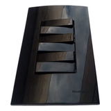 Conjunto 4x2 Placa+suporte 6 Teclas Paralelas Ebony Margiriu
