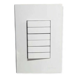 Conjunto 4x2 Placa+suporte Interruptor 6 Teclas Margirius