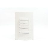 Conjunto 4x2 Placa+suporte Interruptor 6 Teclas Margirius