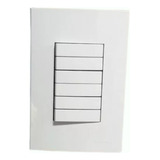 Conjunto 4x2 Placa+suporte Interruptor 6 Teclas Paralelas Mg
