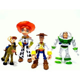 Conjunto 5 Bonecos Toy Story Disney - Woody E Sua Turma