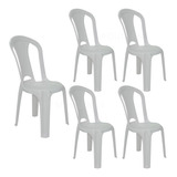 Conjunto 6 Cadeiras Plástico Sem Braço Búzios 79cm Alt Tramontina 154kg