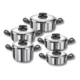 Conjunto 5 Panelas Grandes Aluminio Grosso Frete Gratis