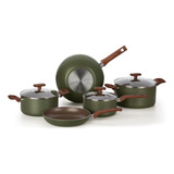 Conjunto 5 Peças Eté Para Fogão Indução Panelas Multiflon