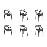 Conjunto 6 Cadeiras Allegra Rivatti Preto