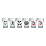 Conjunto 6 Copos Americanos Corinthians Timao Licenciado