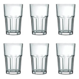 Conjunto 6 Copos De Vidro Lawze Tumbler 225ml Cor Branco