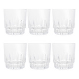 Conjunto 6 Copos P/ Suco Drink Whisky De Vidro 320ml Lyor Cor Transparente