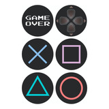 Conjunto 6 Porta Copos Com Caixa Mdf Descanso De Copos De Me Cor Gamer Ps4