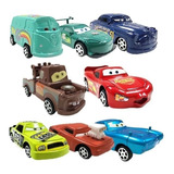 Conjunto 8 Carrinhos Fricção Filme Carros Relâmpago Mcqueen