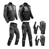 Conjunto Armor Texx Big Trail Casal Jaqueta E Calça De Moto 