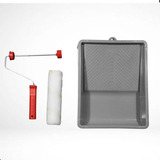 Conjunto Bandeja Para Pintura Grande Com Garfo E Rolo 23cm