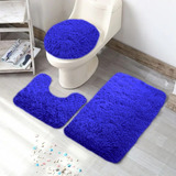 Conjunto Banheiro 3 Peças Azul Jogo