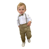 Conjunto Batizado Bebe Infantil Menino Roupa