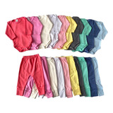 Conjunto Bebê 5 Body Manga Longa 5 Calça Mijão Kit 10 Peças