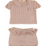 Conjunto Bebê Trancaa Finas Rosa Noruega Baby Tam P