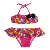 Conjunto Biquíni E Chapéu Bebê Ratinha - Everly 