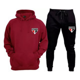 Conjunto Blusa+calça Futebol São Paulo Style Tecido Macio