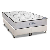 Conjunto Box-colchão Ortobom Hight Foam+cama Universal White Queen 158