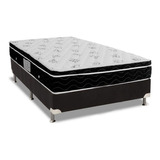 Conjunto Box-colchão Ortobom Nanolastic Physical Spring+cama Universal Black Casal 128