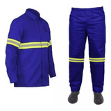 Conjunto Brim (jaleco E Calça Elástico) Uniforme Trabalho