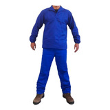 Conjunto Brim Calça E Camisa Manga Longa Uniforme Trabalho