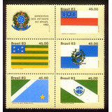 Conjunto C-1363 Até C-1367 Bandeiras Estados Do Brasil -1983