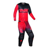 Conjunto Calça + Camisa Ims Army Vermelho Motocross Trilha