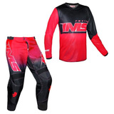 Conjunto Calça E Camisa Ims Infantil Army Vermelho