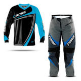 Conjunto Calça E Camisa Motocross Trilha Enduro Pro Tork.