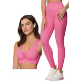 Conjunto Calça Legging Sem Costura Selene + Top Sem Costura