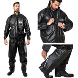 Conjunto Capa Chuva Moto Emborrachada Impermeável