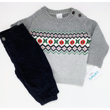 Conjunto Carter's Inverno Infantil Blusa Lã E Calça Promoção