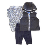 Conjunto Carters Blusa Fleece Inverno Bebê Menina Original