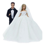Conjunto Casamento P/ Boneca Barbie E
