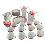 Conjunto Chá Café Bolo Porcelana Steatita Antigo Raro Déc 70