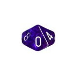 Conjunto Chessex 10 Dados 10 Faces Translúcidos Azuis Rpg