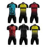 Conjunto Ciclismo Ciclistas Bermuda Camisa Masculino Ge Kit