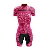 Conjunto Ciclismo Feminino Roupa Ciclista Bermuda + Camisa
