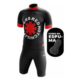 Conjunto Ciclismo Masculino Bermuda Camisa Red